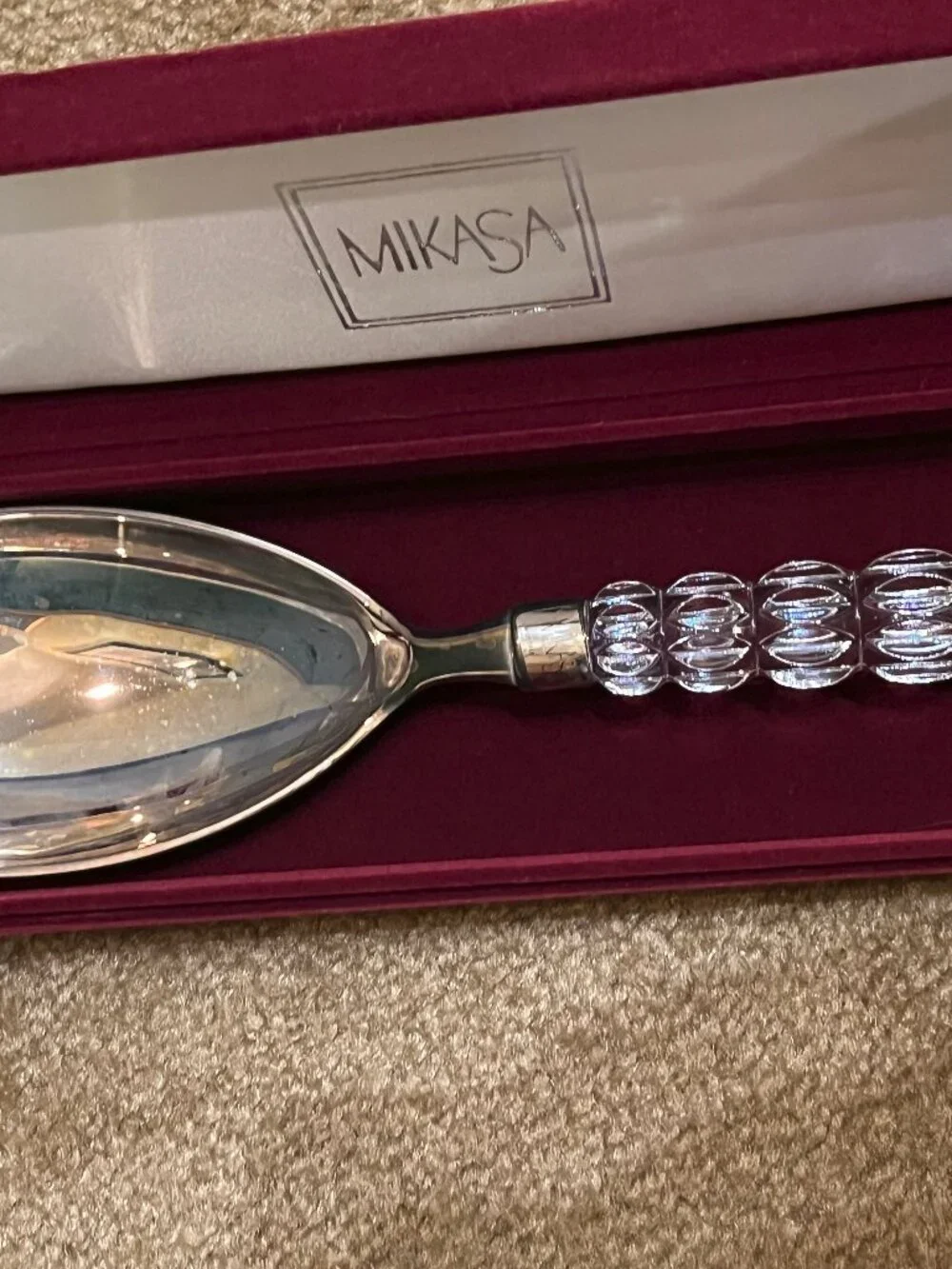 Mikasa Rousseau crystal and silverplate serving pieces